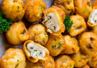 10 FRIED MASHROOMS